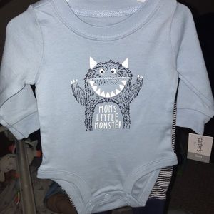 Long sleeve onesie and pant set